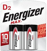 Energizer MAX D Batteries (2 Pack), D Cell Alkaline Batteries