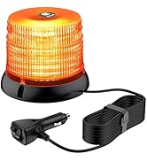 EYPINS Warning Beacon Light Magnetic - 72 LED High Brightness Amber Strobe Rooftop Flashing Light...