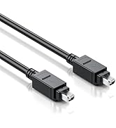 LUKFOCAB FireWire 400 Cable, IEEE 1394 4 Pin Male to 4 Pin Male Cord, iLink DV Cable, for Compute...