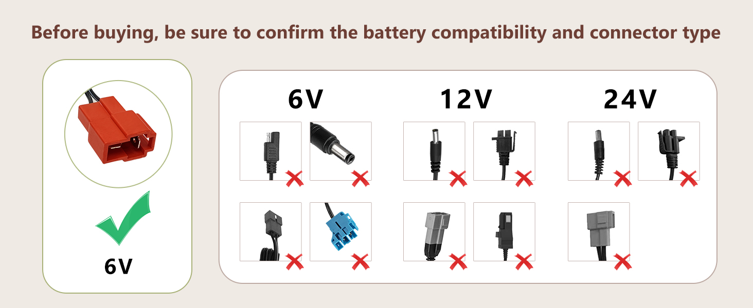 6v battery charger for ride on toys