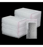 DAJAVE 100 Pack 5x7 Inch Bubble Out Bags Pouches, Clear Bubble Protective Wrap Bags, Bubble Doubl...