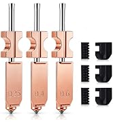 HIKUDIY 3CS Upgraded 0.25/0.4/0.6mm Integrated Nozzle Kit for Flashforge Adventurer 5X, Quick-Rel...