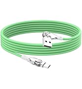 YACSEJAO USB A to USB C 180° Rotating Cable with 3A Fast Charging & Data Sync, Tangle-Free Type-C...