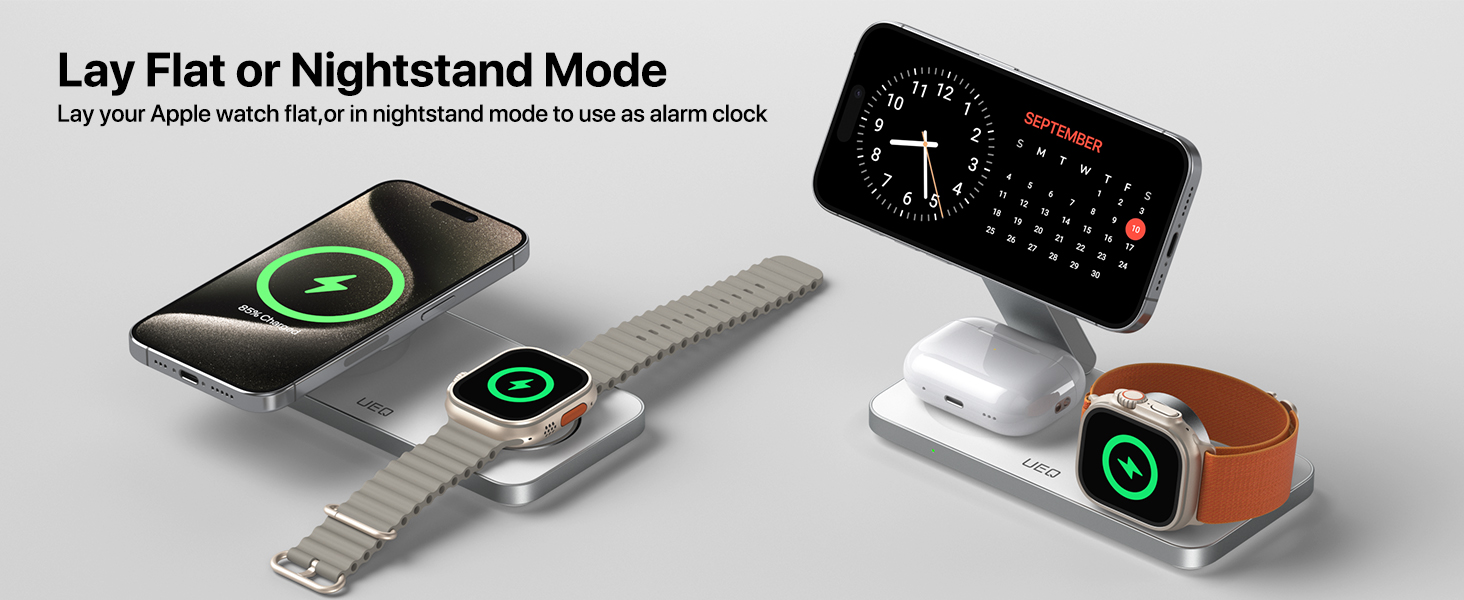 Foldable 3 in 1 Magnetic wireless charger