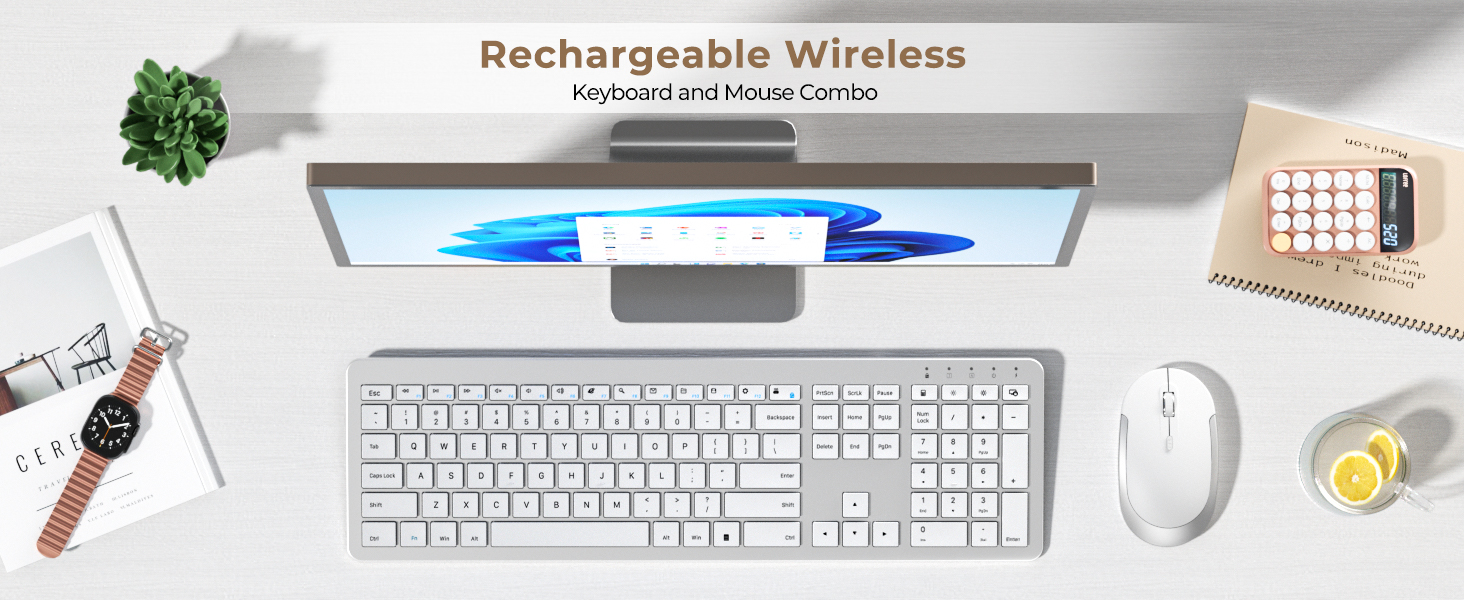 rechargeable keyboard mouse combo