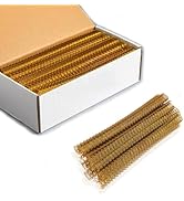 1 Inch Double Loop Wire Binding Spines 2:1 Pitch White, 50 Pack Notebook Binders Sspiral 220 Shee...