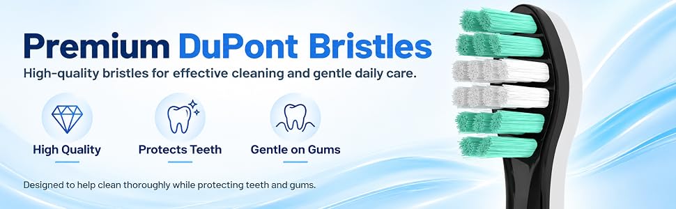 Replacement Toothbrush Heads Compatible with AquaSonic Black Series Vibe Series Electric Toothbrush