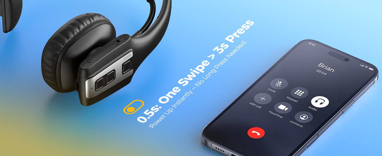 call center headset with mic bluetooth computer headset with microphone wireless noise cancelling