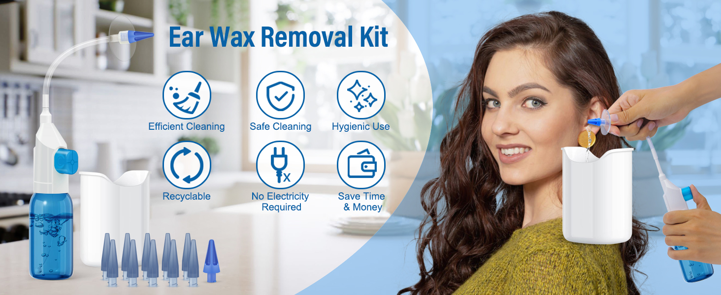 Ear Wax Removal Ear Cleaner Ear Wax Removal Kit Manual Ear Irrigation Flushing System