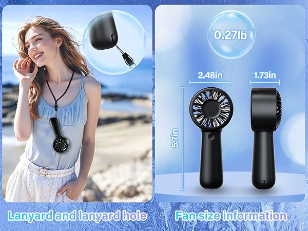 Handheld Fan Rechargable