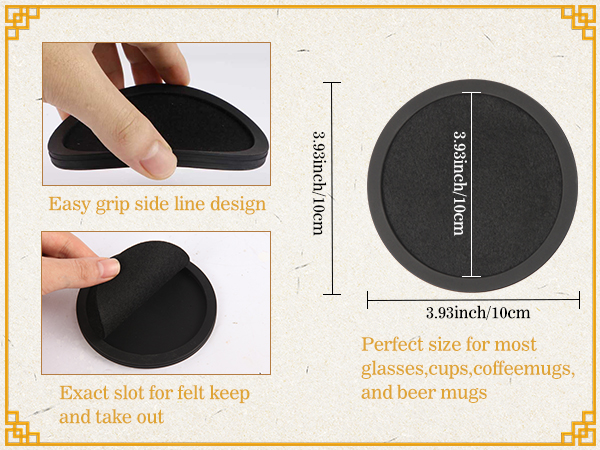 Sleek Absorbent Coasters