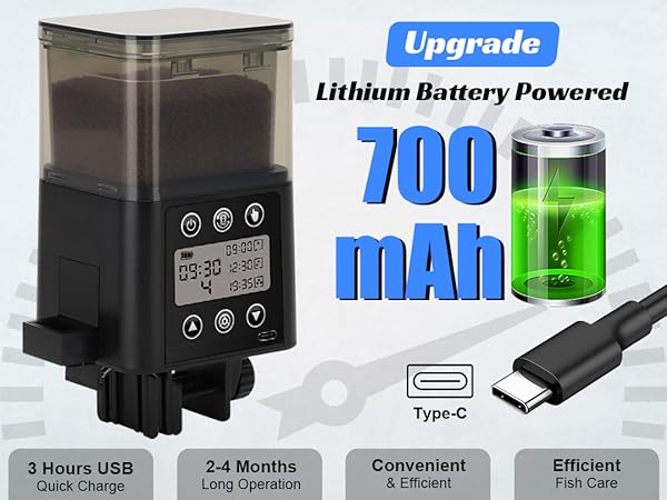 Large Capacity Vacation Timer Fish Feeder