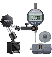 Neoteck Digital Dial Indicator Set (Silver, Nano-90lbs/40kg Tensile Force)