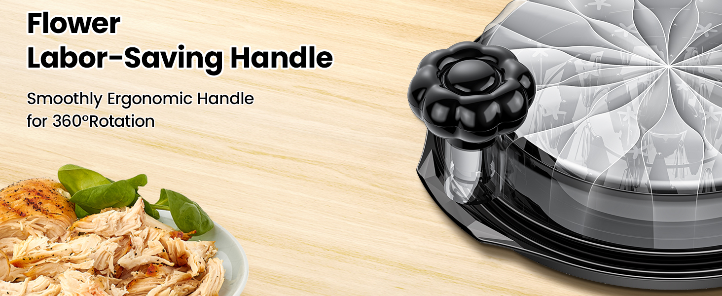 Chicken Shredder Large Chicken Breast Meat Shredder Tool Twist Brush home essentials kitchen gadgets