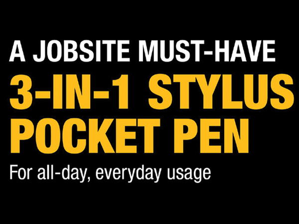 Dewalt 3 in 1 Stylus Pocket Pen for everyday usage