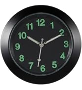 Mini Luminous Car Vent Clocks, Universal Automobile Quartz Clock, Luminous Stick- on Clock with C...