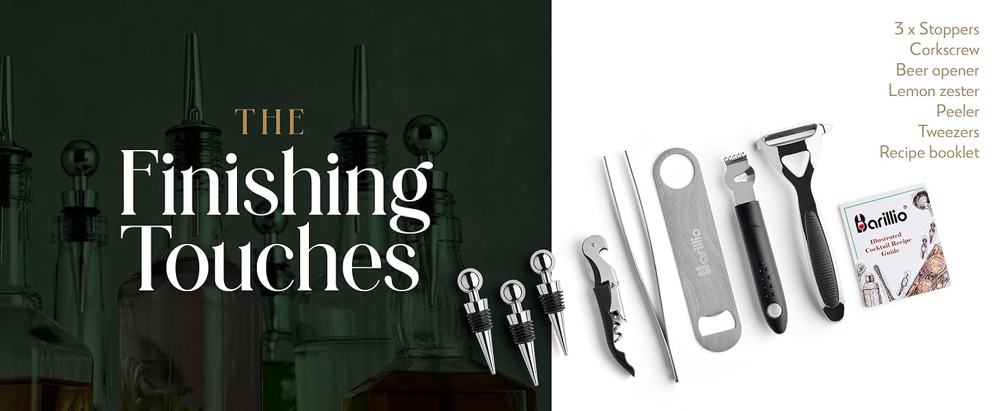 Barillio Full Cocktail Bar Set - Finishing Touches