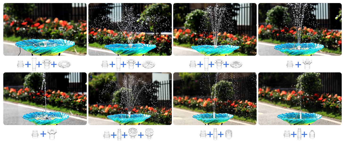 solar bird bath fountain