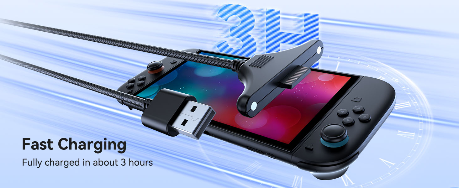 Enjoy a full battery for Switch 2 Joycon in just 3-4 hours