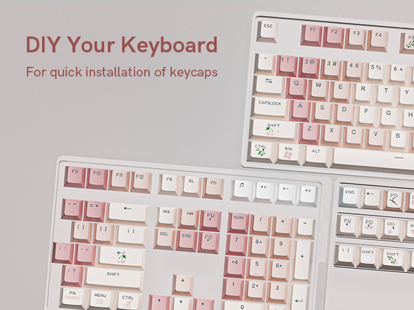 keycaps can be installed quickly, DIY keyboard