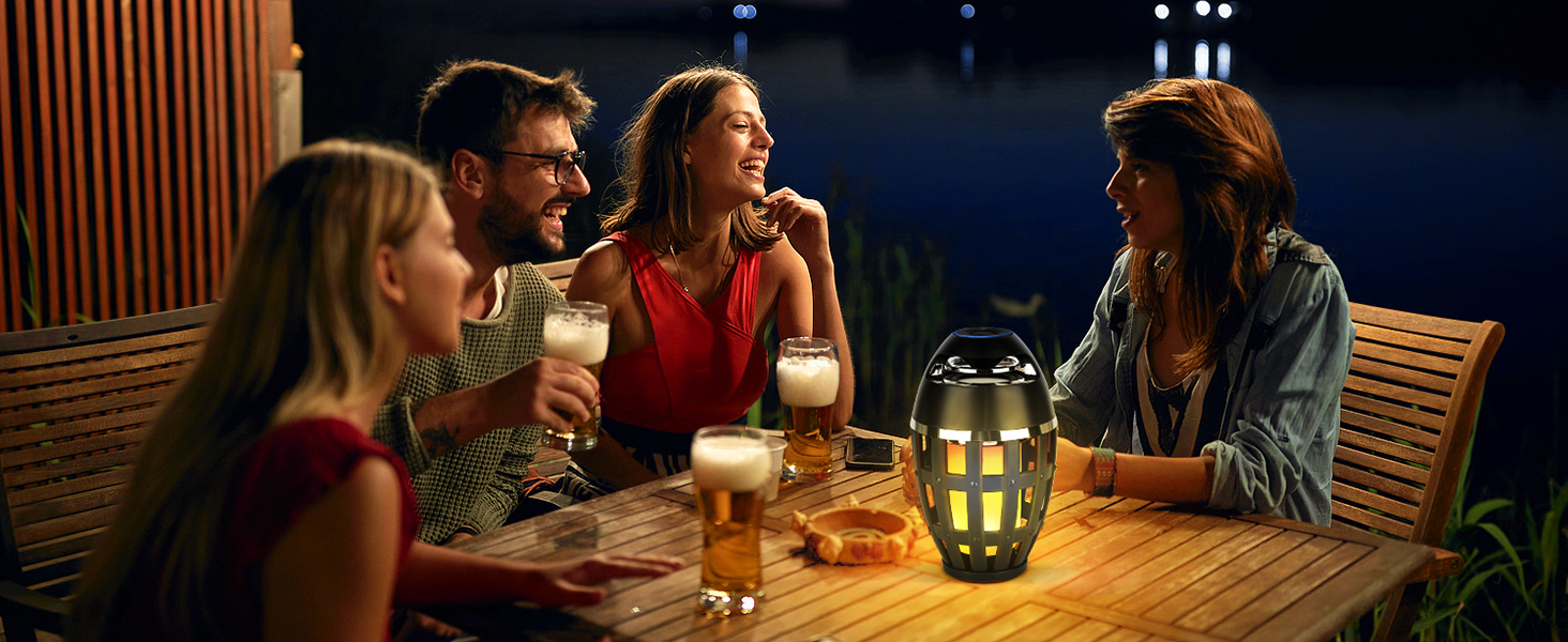 Outdoor Bluetooth Flame Speakers