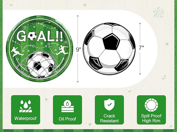 Soccer Paper Plates