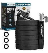 Doorich Garden Hose, Lightweight, Ultra Flexible, Durable, Kink-Free Water Hose with Valve - Made...