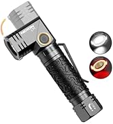 NICRON L71 Tactical Flshlights High Lumens, Type-C Rechargeable Magnetic Flashlight 90 Degree Wor...