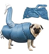 MANON ROSA Dog Drying Bag Hands Free Quick Drying Pet Grooming Tool for Small Medium Large Puff F...