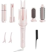 BETECURVY 5 in 1 Automatic Curling Iron Set with 3 Interchangeable Ceramic Barrels (1”-1.25”-1.57...