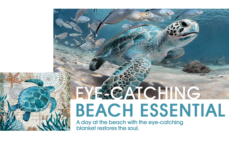 beach blanket Seaturtle-2