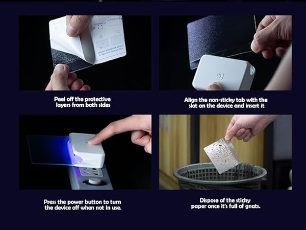 Plug in UV light fruit fly trap