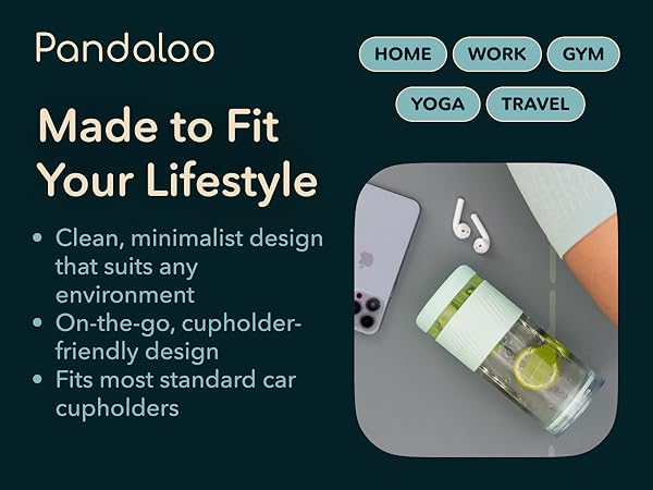 Pandaloo Glass Tumbler