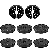 EASYEAH 8PCS Cable Grommets, 2"(50mm) Desk Hole Cover Petal Shaped Buckle Type Nylon Snap Bushing...