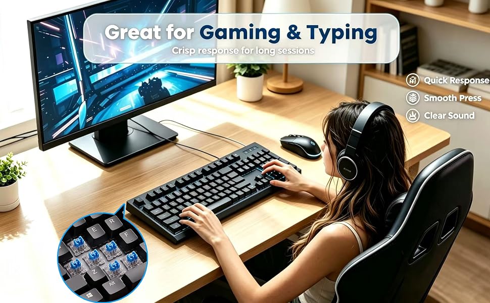 60PCS Keyboard Clickers