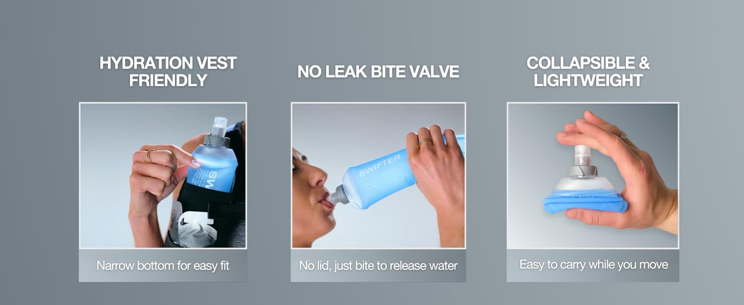 sports water bottle, sports hyrdration flask, soft flask