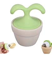 KINTEGOOD 2 Pack Mini Potted Plant Eye and Face Massage Roller, Handheld Desk Decor Roller Ball f...