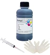 Aomya Compatible HP Black Ink Refill Kit 250ml Dye Bulk Ink for HP Inkjet Printers Refillable Car...