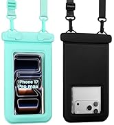 CACOE [Floatable Waterproof Phone Pouch 2 Pack,IPX8 Waterproof Phone Case with Adjustable Lanyard...
