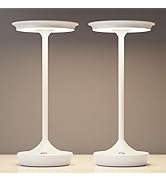 Tpczqj LED Cordless Table Lamp Rechargeable-Portable Battery Operated Lamps, 3 Color Touch Dimmin...