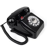 Retro Phone, Corded Old Phone, Retro Telephone with Landline, Classic Vintage Push Button Old Sch...