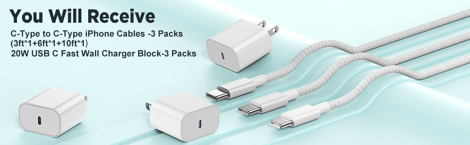 type c charger fast charging 10ft
