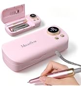 MelodySusie 2-in-1 Nail Drill SM330A 35000RPM with Built-in Storage Case | Rechargeable, 8-12h Ru...