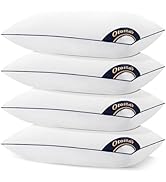 OTOSTAR Bed Pillows for Sleeping 4 Pack King Size Cooling Pillows Luxury Sleeping Pillow 3D Micro...