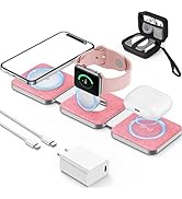 FutureCharger 3 in 1 Wireless Charging Station for Multiple Apple Devices, Foldable Magnetic Wire...