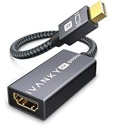 IVANKY 4K Active Mini DisplayPort to HDMI Adapter, 4K@60Hz, Thunderbolt 1&amp;2 to HDMI Super Slim, M...