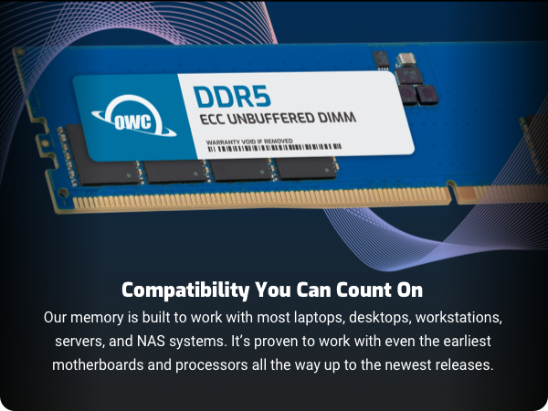 DDR5 ECC UNBUFFERED MEMORY RAM MODULE DIMM STICK FOR NAS, Server Workstation desktop