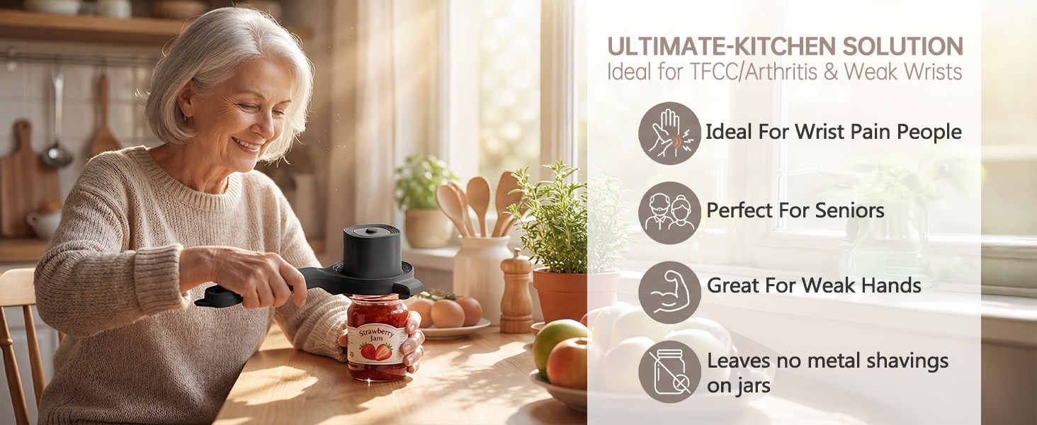 Electric Auto-adjust Jar Opener