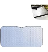 sdidzad Car Windshield Sun Shade, Double Thickened Aluminum Foil Heat Insulation Sun Visor, Sucti...