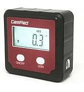 GemRed 82412 Digital Angle Gauge Saw Gauge(White Backlight)